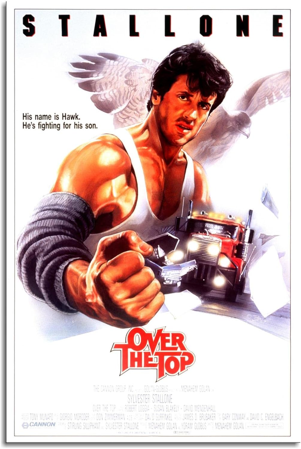 Sports Equipment Poster - โปสเตอร์ภาพยนตร์ Over The Top ภาพยนตร์คลาสสิก พิมพ์บนผ้าใบ