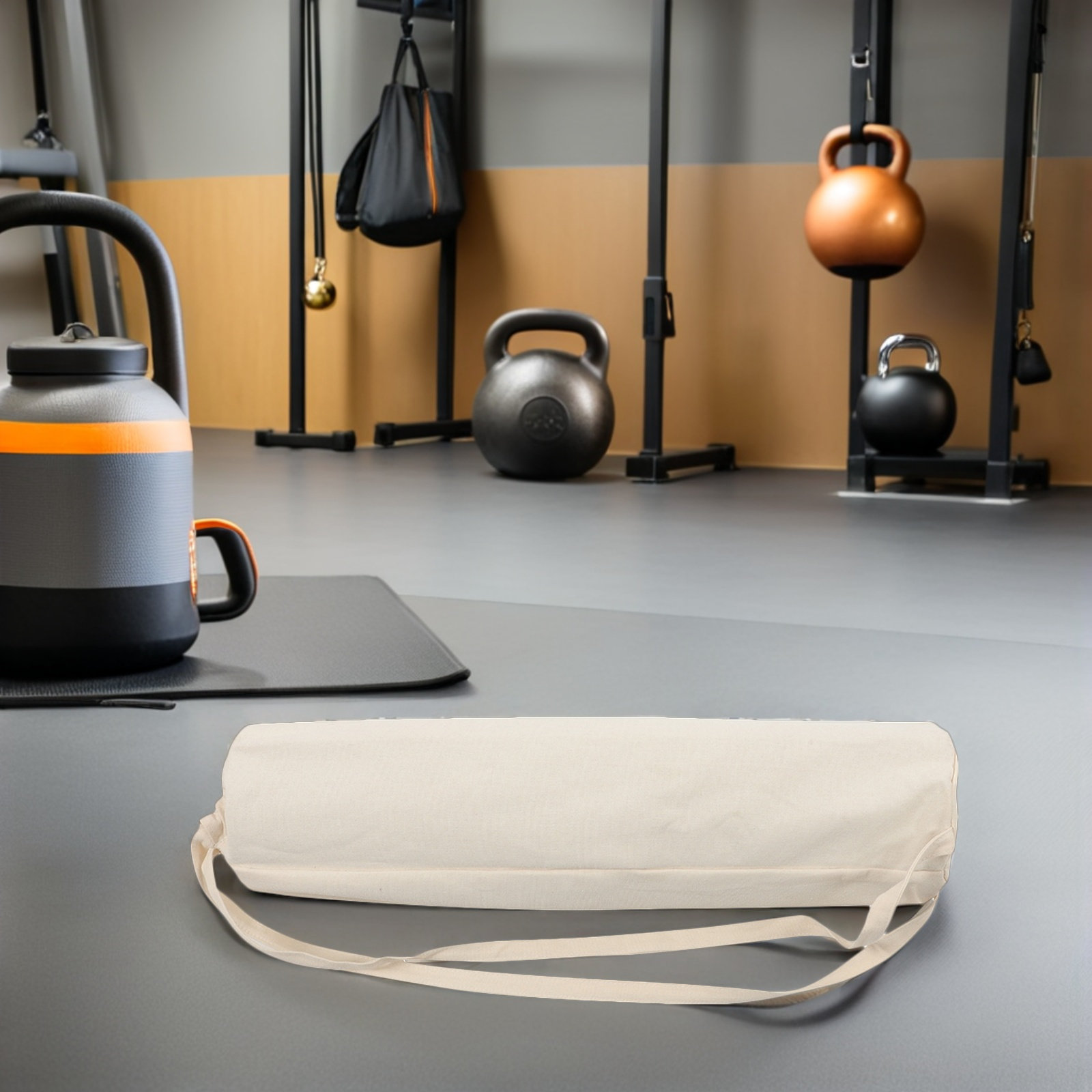 Yoga Mat - กระเป๋าเก็บเสื่อโยคะแบบมีเชือกรูด น้ำหนักเบา พับเก็บได้ มีสายสะพายไหล่ สำหรับออกกำลังกาย ฟิตเนส