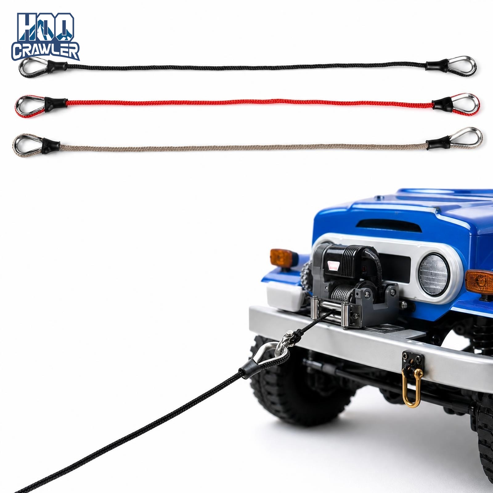 Jump Rope - 2 ชิ้น สายลาก RC จำลองสเกล เชือกลากจูงสำหรับงานหนัก