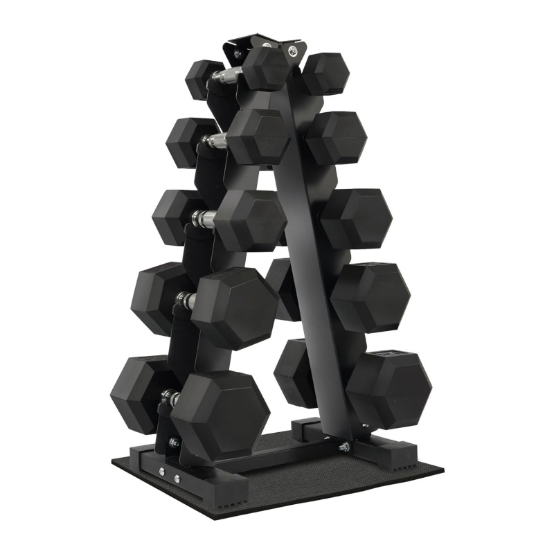 ชุดดัมเบลหุ้มยางรูปหกเหลี่ยมสำ - Dumbbell Set บทวิจารณ์และราคา