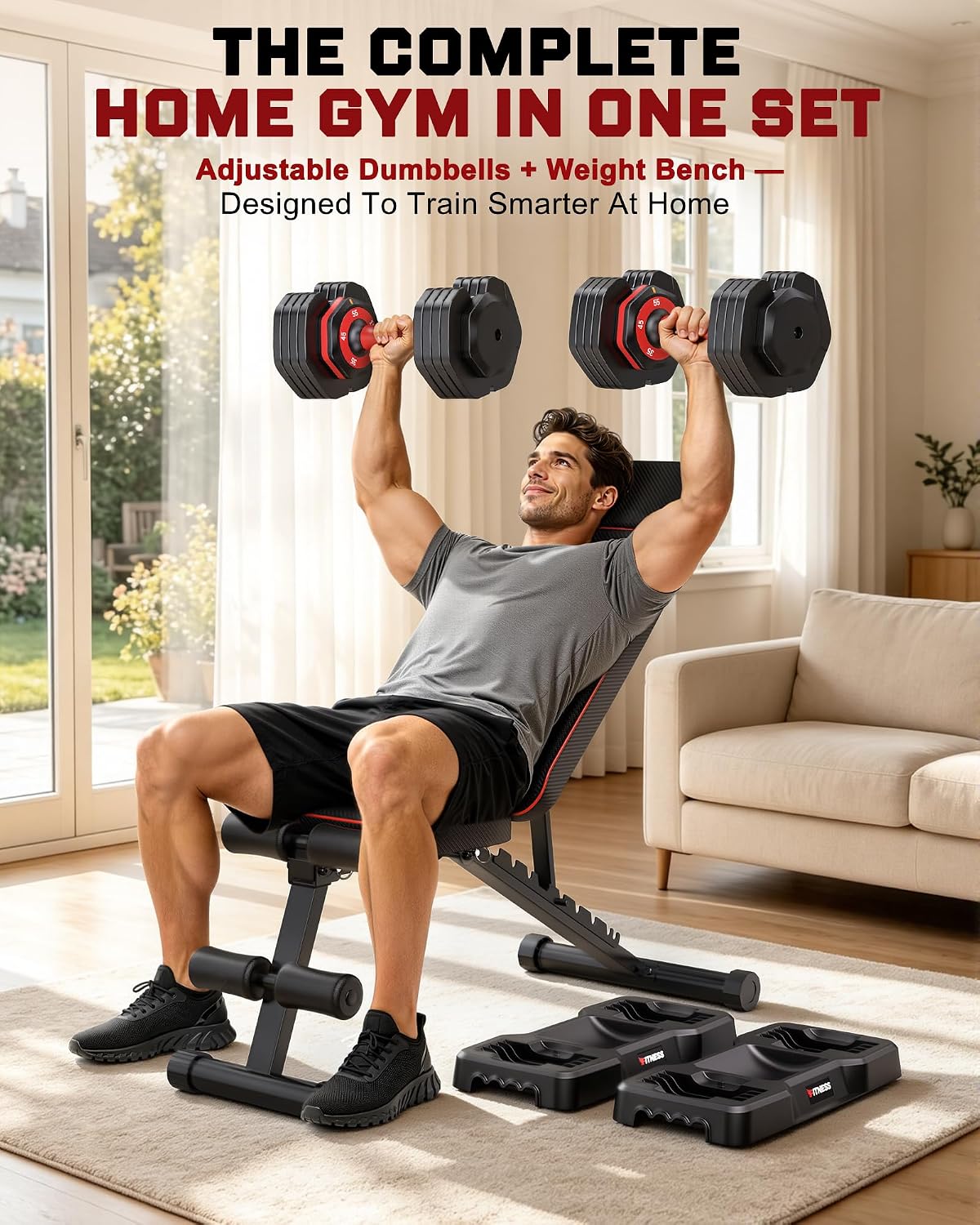 ชุดดัมเบลปรับน้ำหนักได้ พร้อมม - Dumbbell Set บทวิจารณ์และราคา