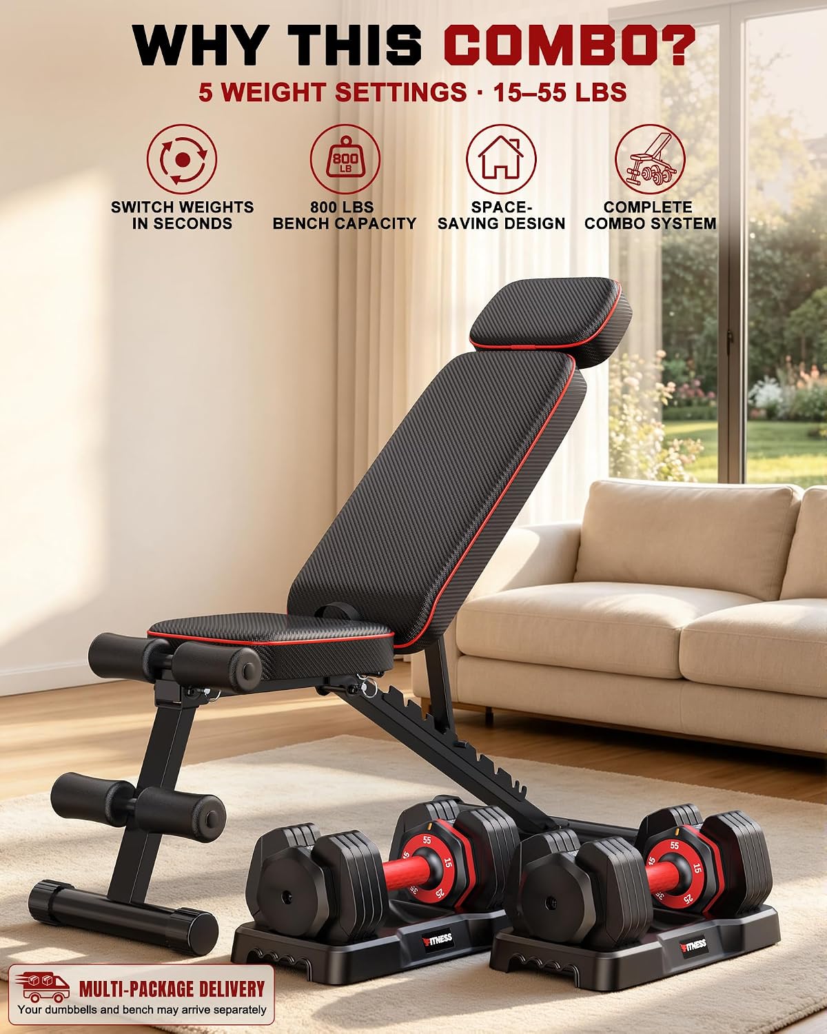 ชุดดัมเบลปรับน้ำหนักได้ พร้อมม - Dumbbell Set บทวิจารณ์และราคา