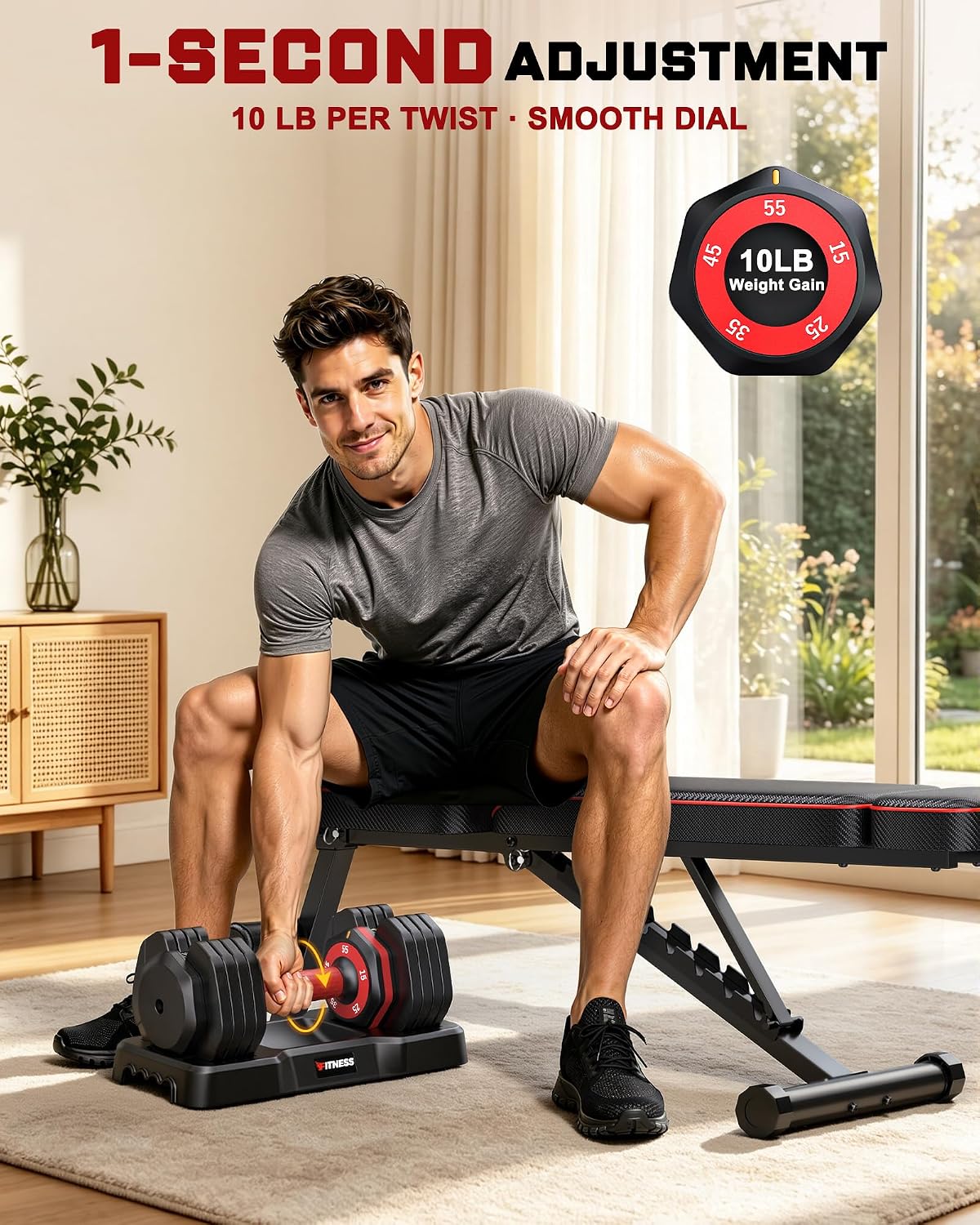 ชุดดัมเบลปรับน้ำหนักได้ พร้อมม - Dumbbell Set บทวิจารณ์และราคา