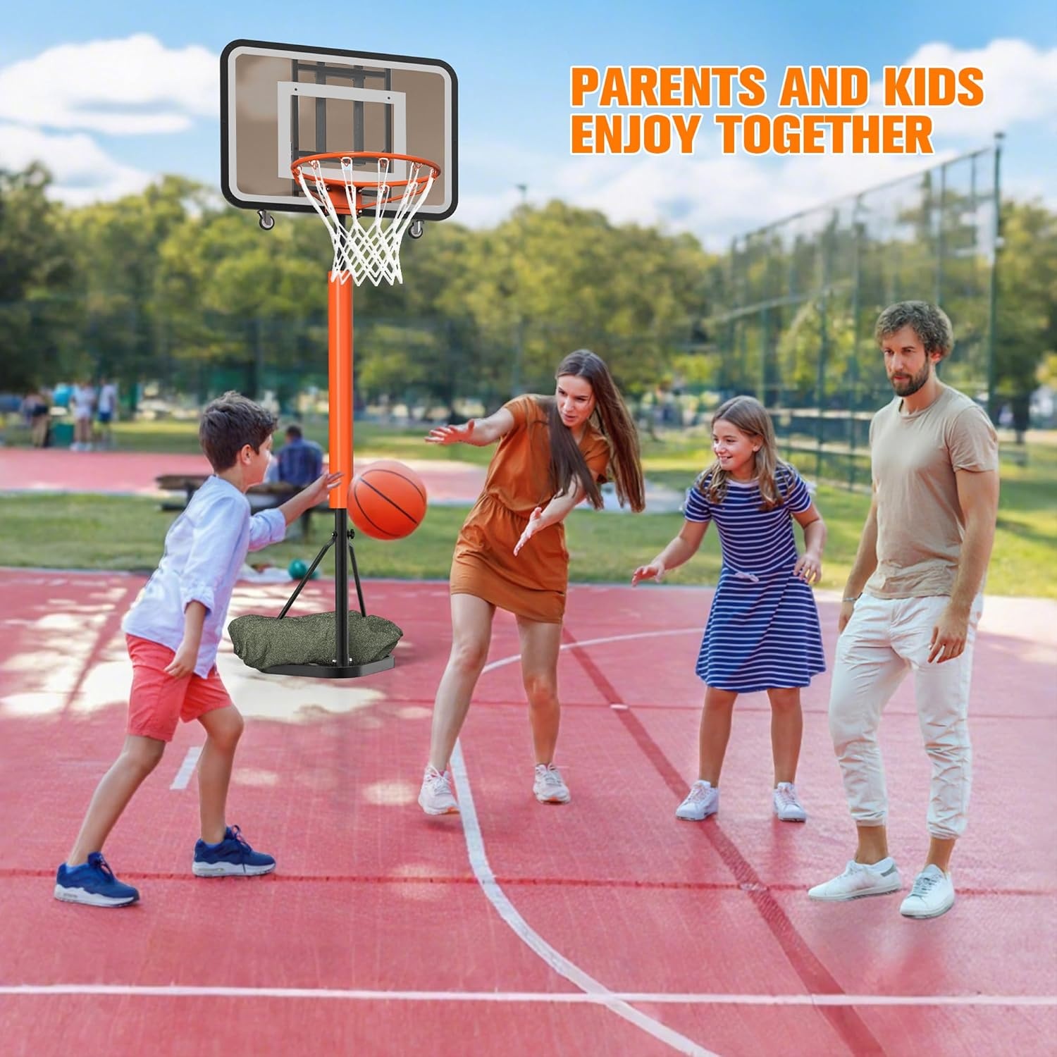 ชุดห่วงบาสเกตบอลแบบพกพา ปรับคว - Basketball Hoop บทวิจารณ์และราคา