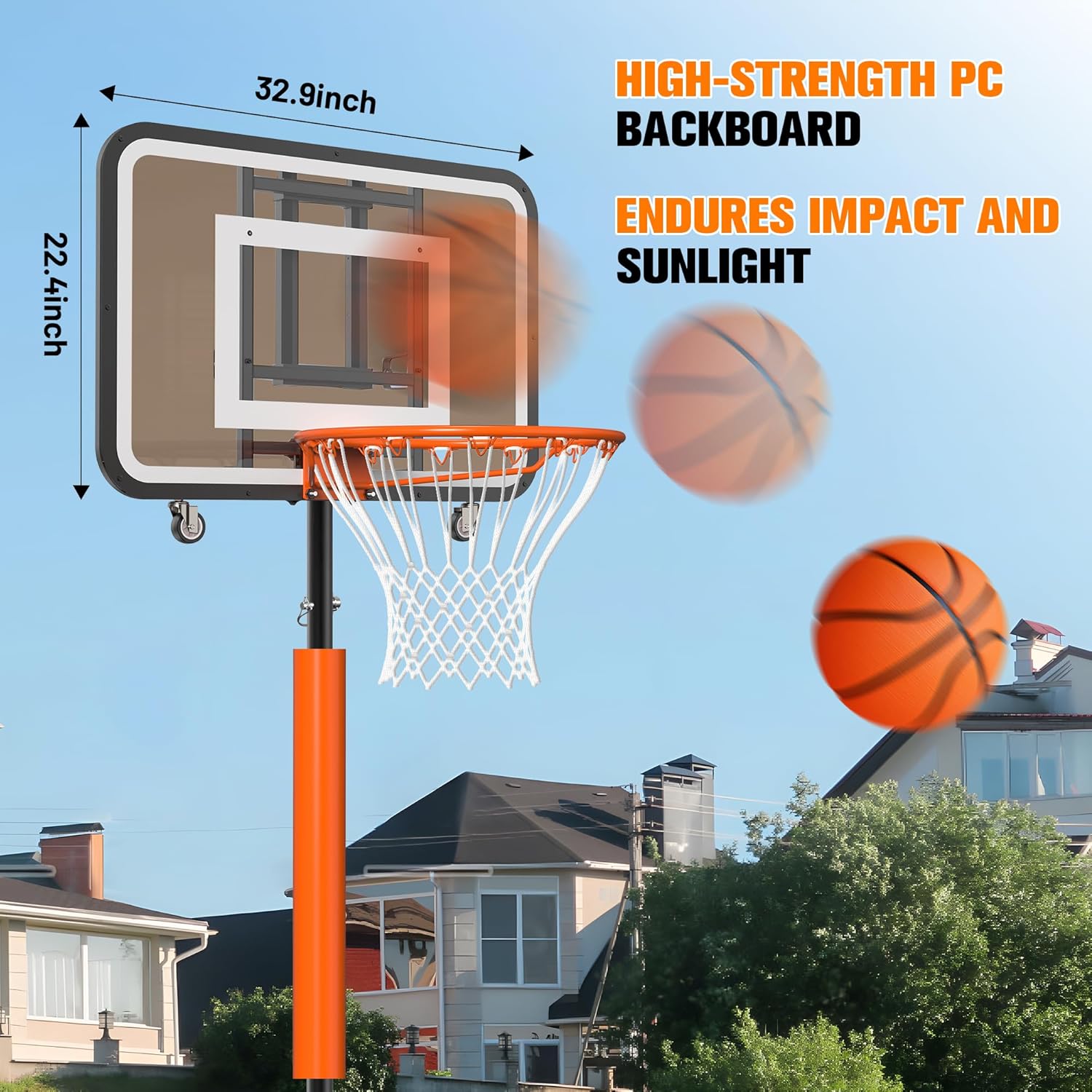 ชุดห่วงบาสเกตบอลแบบพกพา ปรับคว - Basketball Hoop บทวิจารณ์และราคา